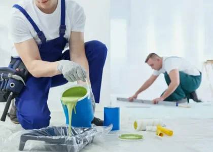 Expert painters providing high-quality paint services in Dubai for homes, villas, and apartments by Zainet Fixit
