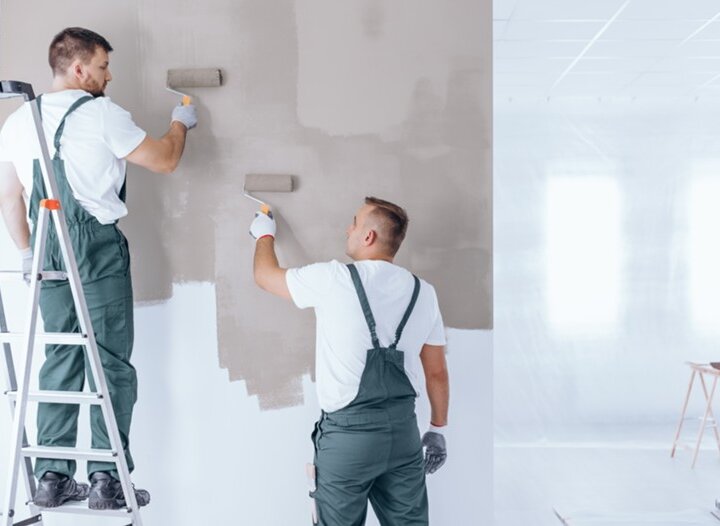 Professional painters providing high-quality painting services in Dubai Marina