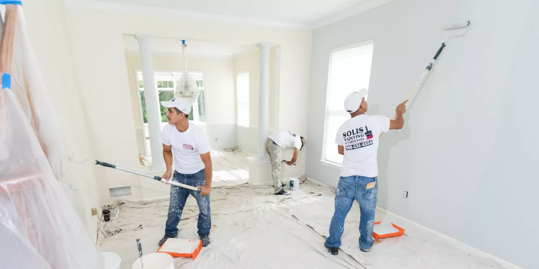 Professional apartment painting service in Dubai with expert painters providing clean, smooth, and high-quality interior wall finishes.